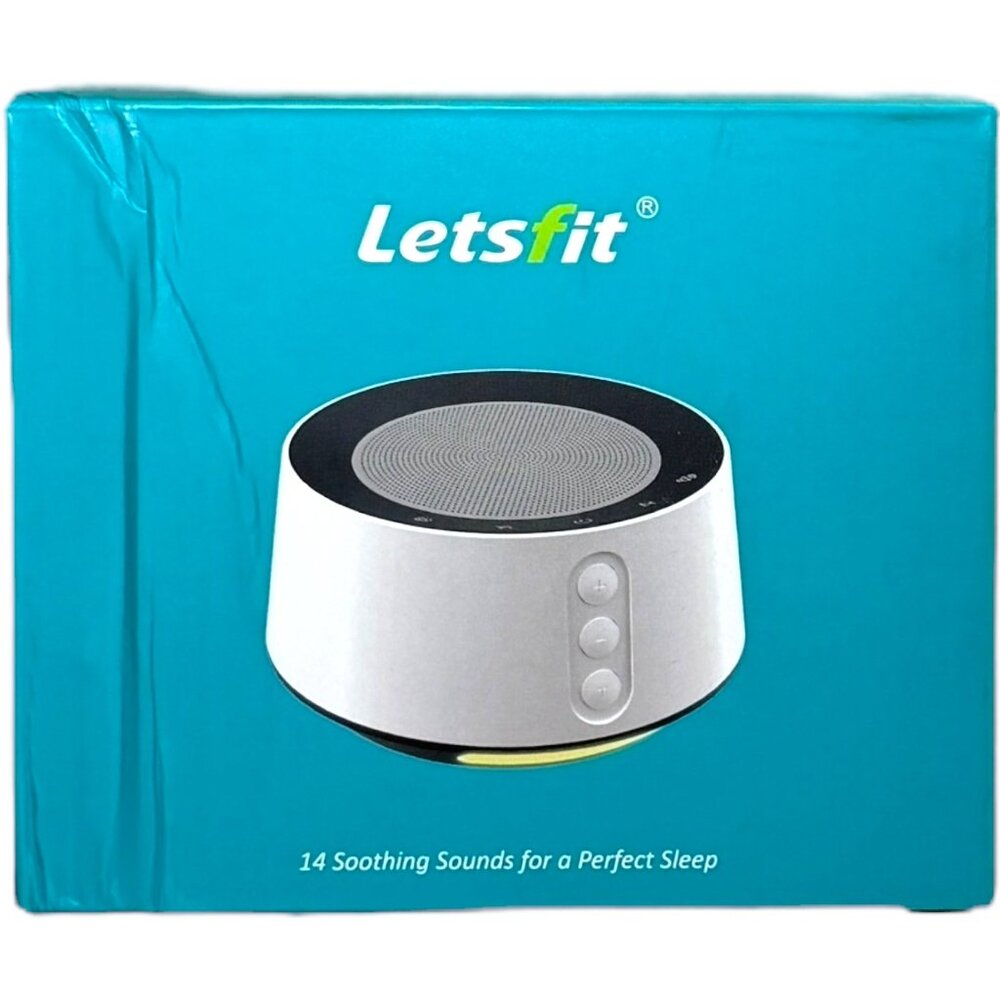 Letsfit White Noise Machine 14 Sleep Sounds Timer Night Light Relaxation